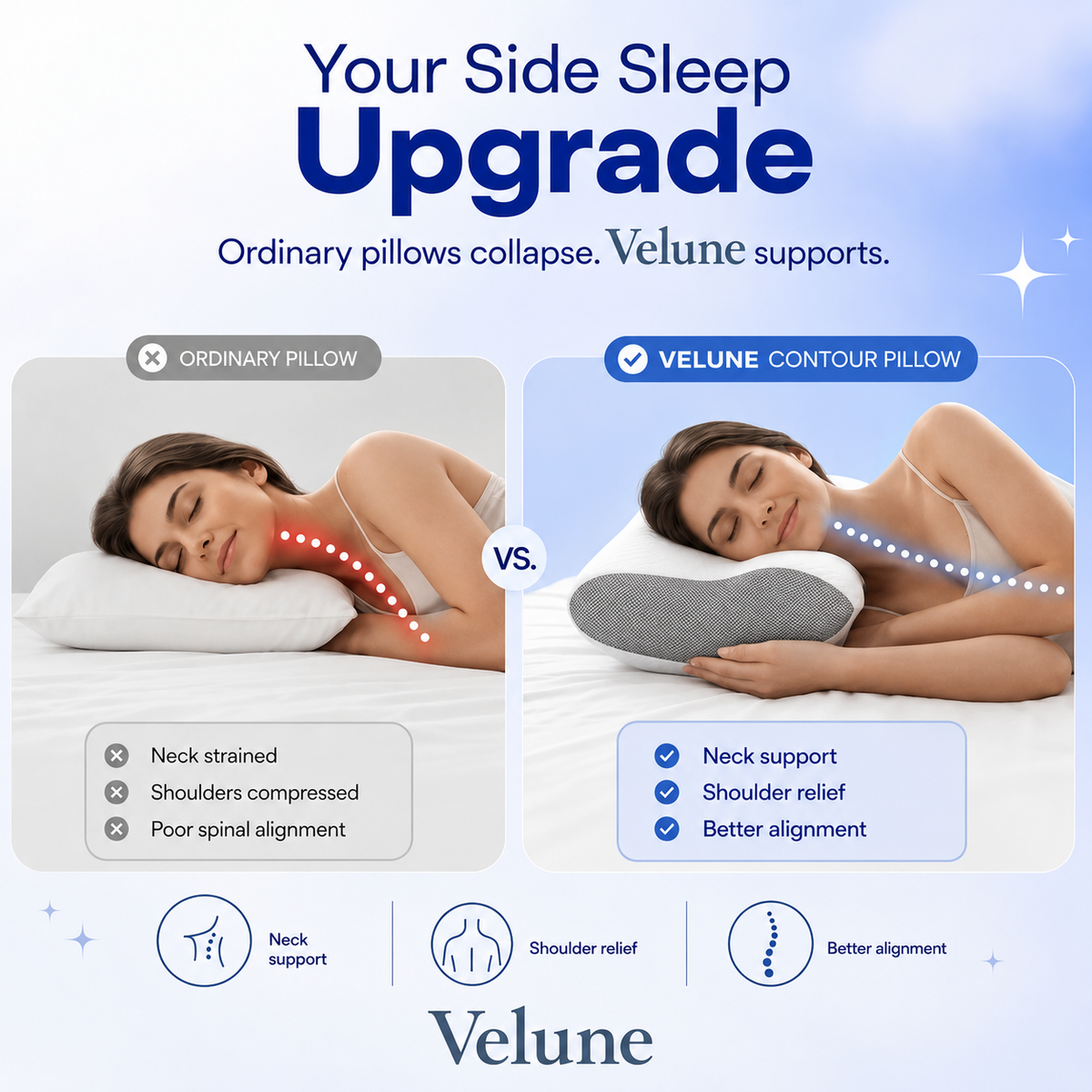 Velune™ Contour Relief Pillow